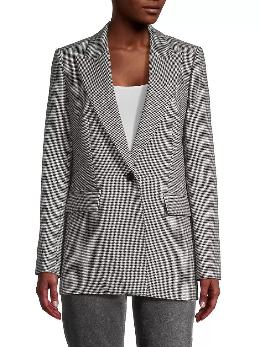 Hannah Houndstooth Wool-Blend Jacket Product Image