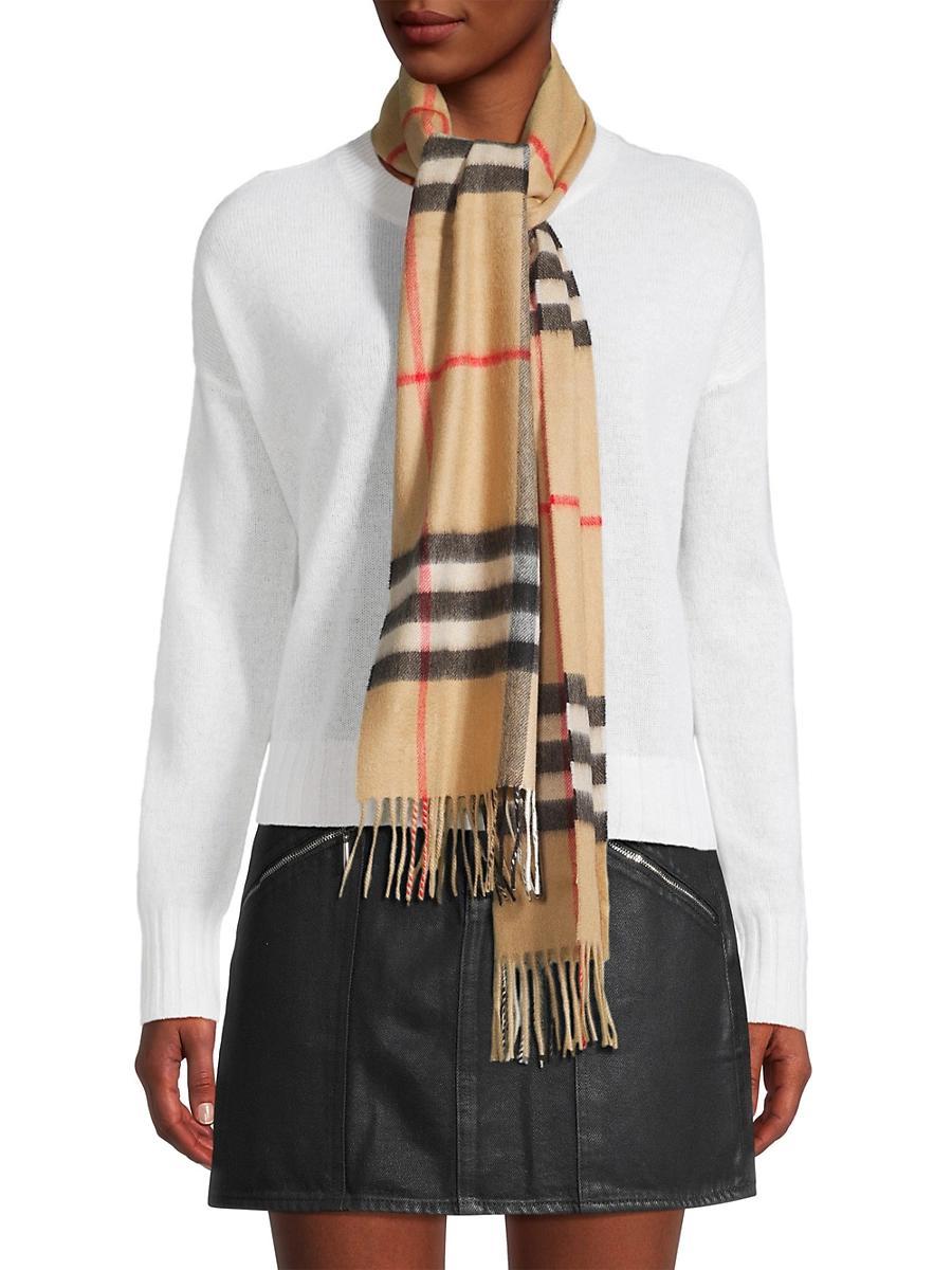 Giant Check Cashmere Scarf Product Image