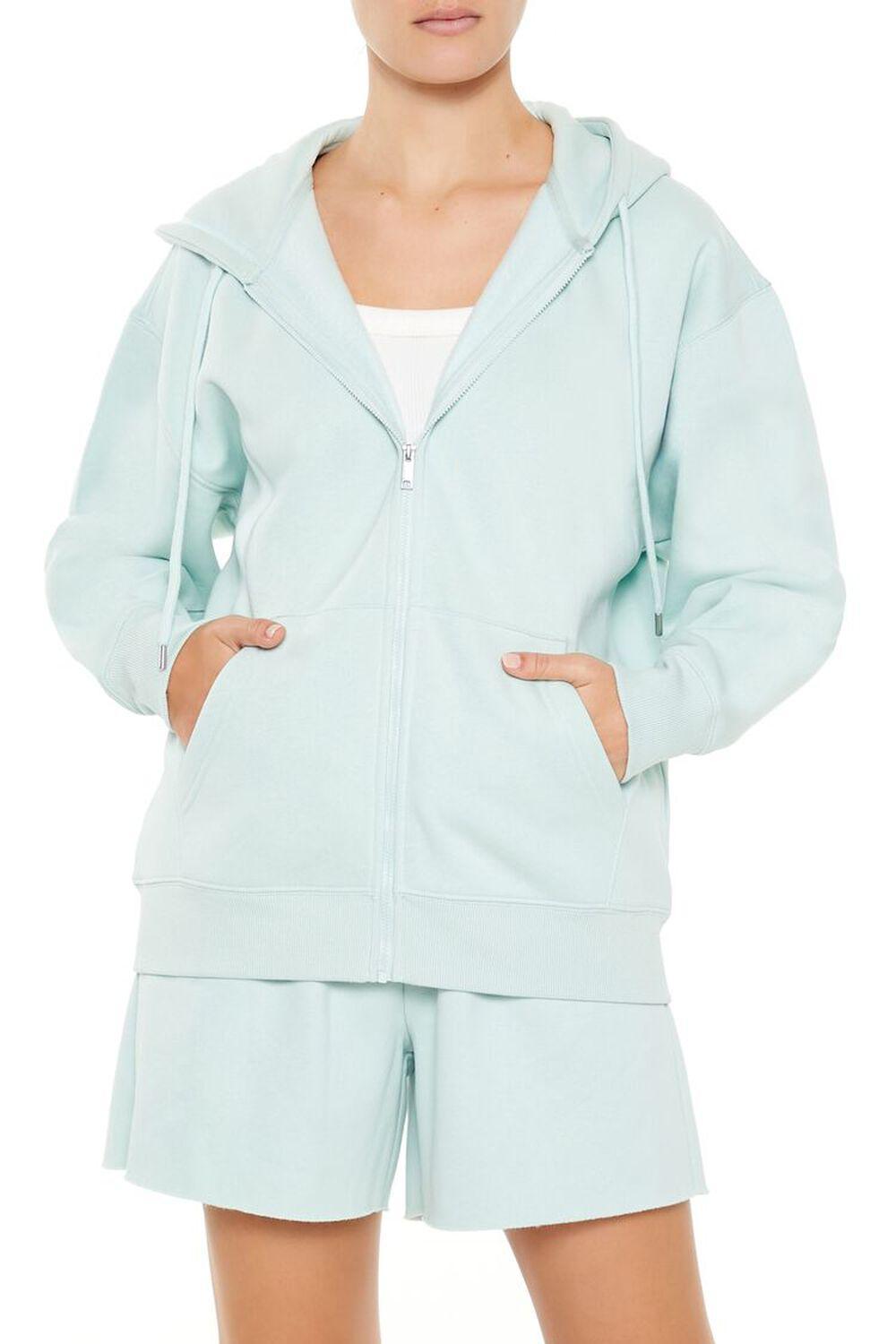 Fleece Zip-Up Hoodie | Forever 21 Product Image