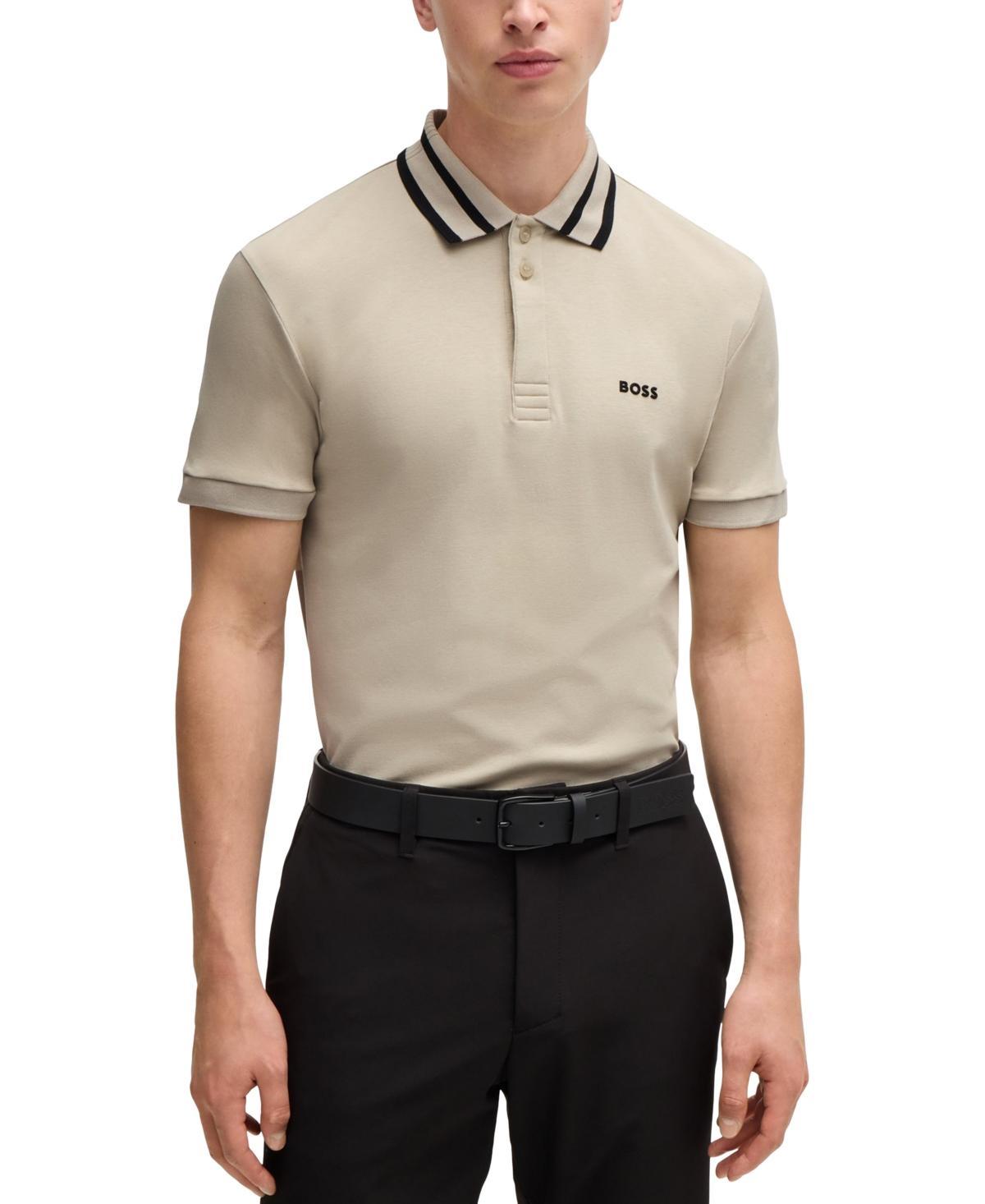 Boss by Hugo Boss Mens Logo Detail Polo Shirt Product Image