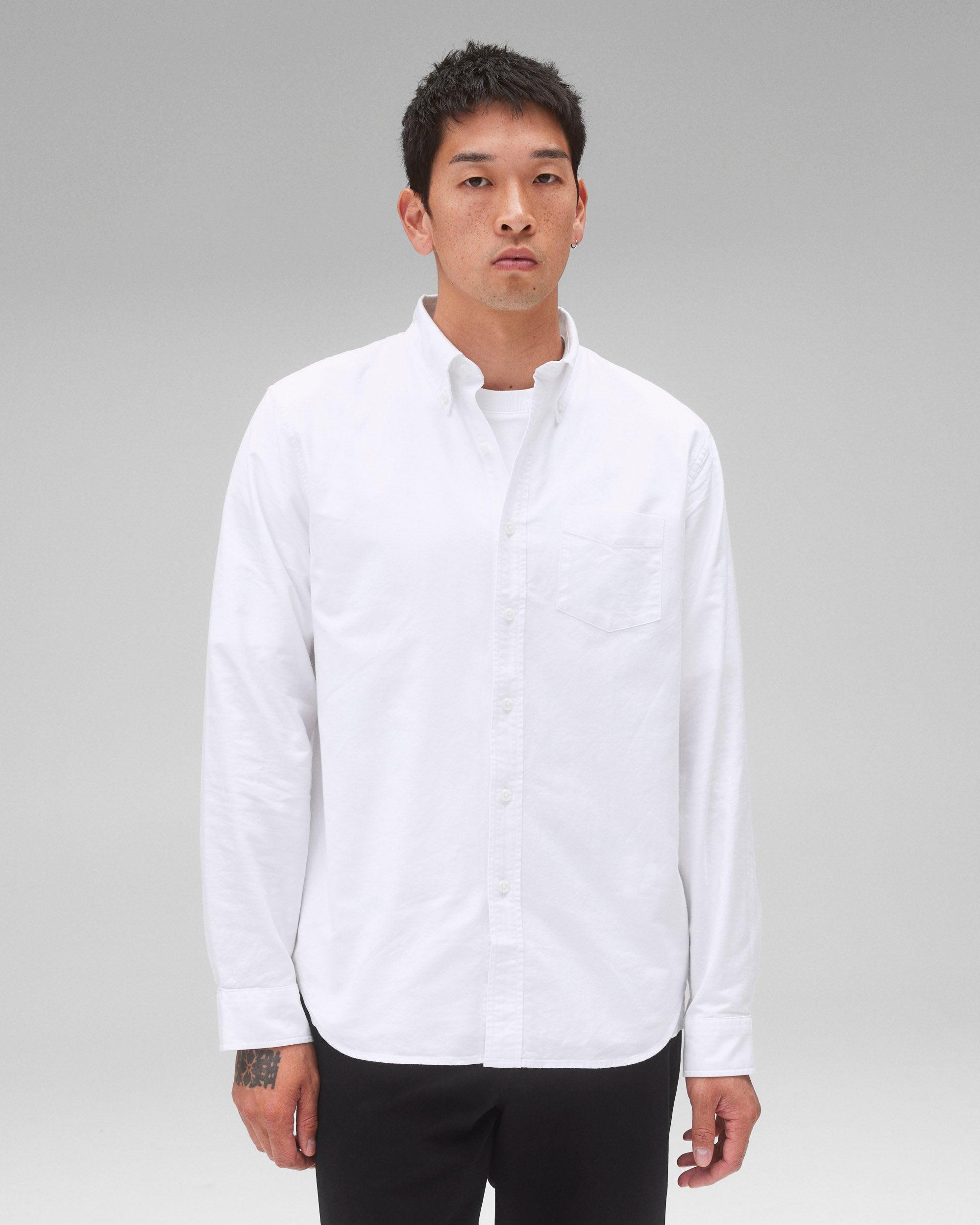 Cotton Oxford Windsor Standard Shirt Male Product Image