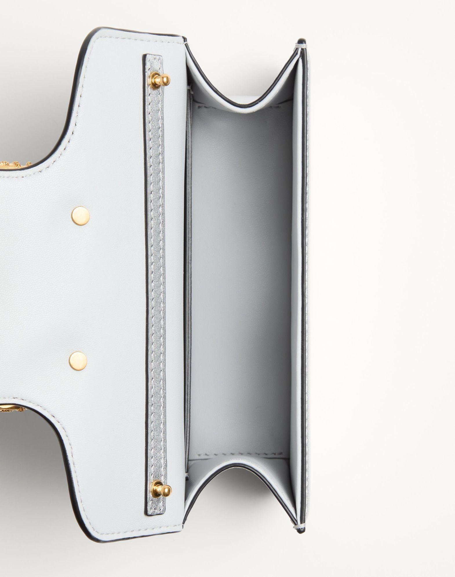 Valentino Garavani Locò Small Shoulder Bag In Laminated Calfskin With Jewel Logo Product Image