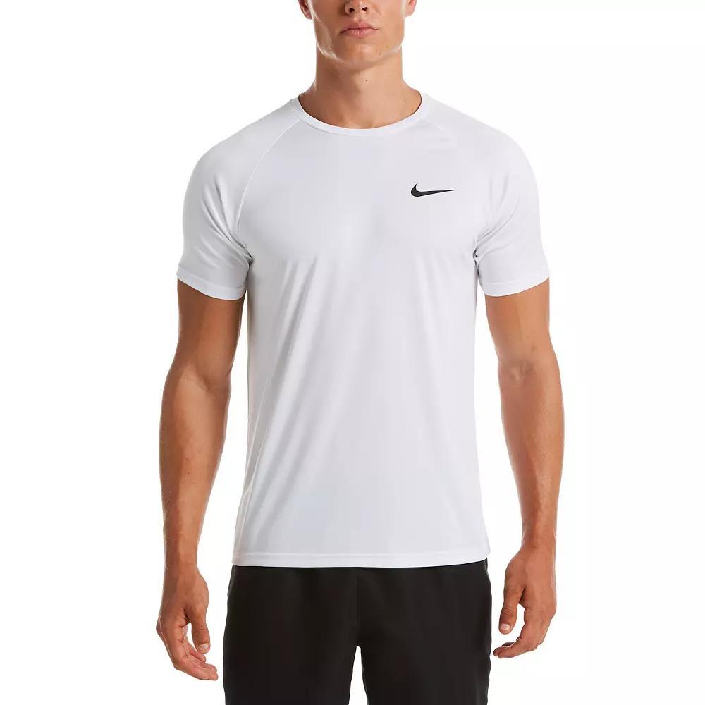 Men's Nike Dri-FIT UPF 40+ Hydroguard Short Sleeve Swim Tee, Size: Medium, Iron Gray Product Image