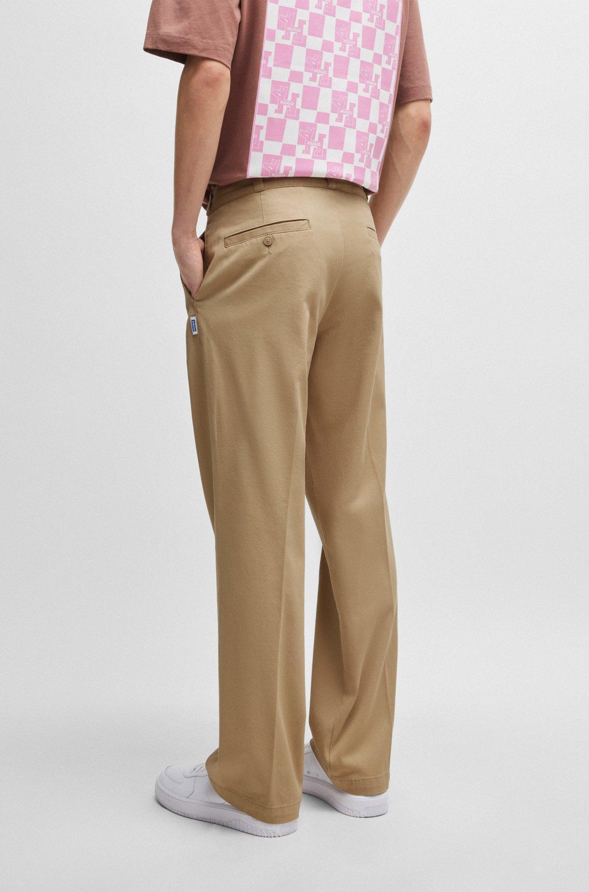 Baggy-fit trousers in cotton twill Product Image