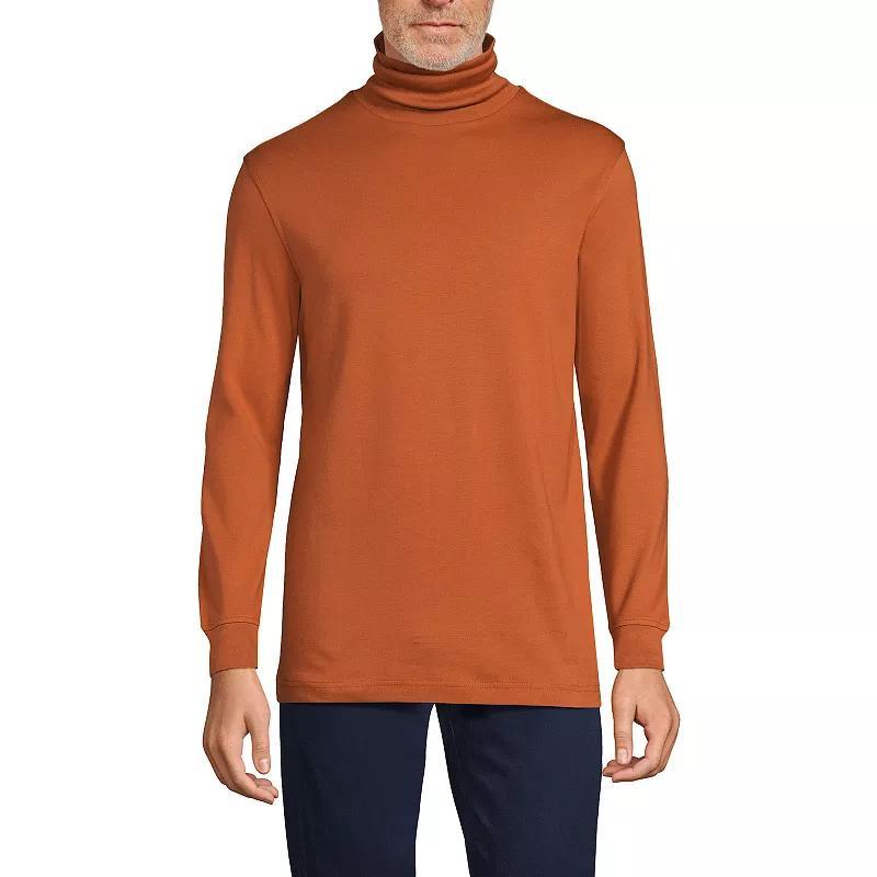 Men's Lands' End Super Soft Supima Turtleneck, Size: XL, White Product Image