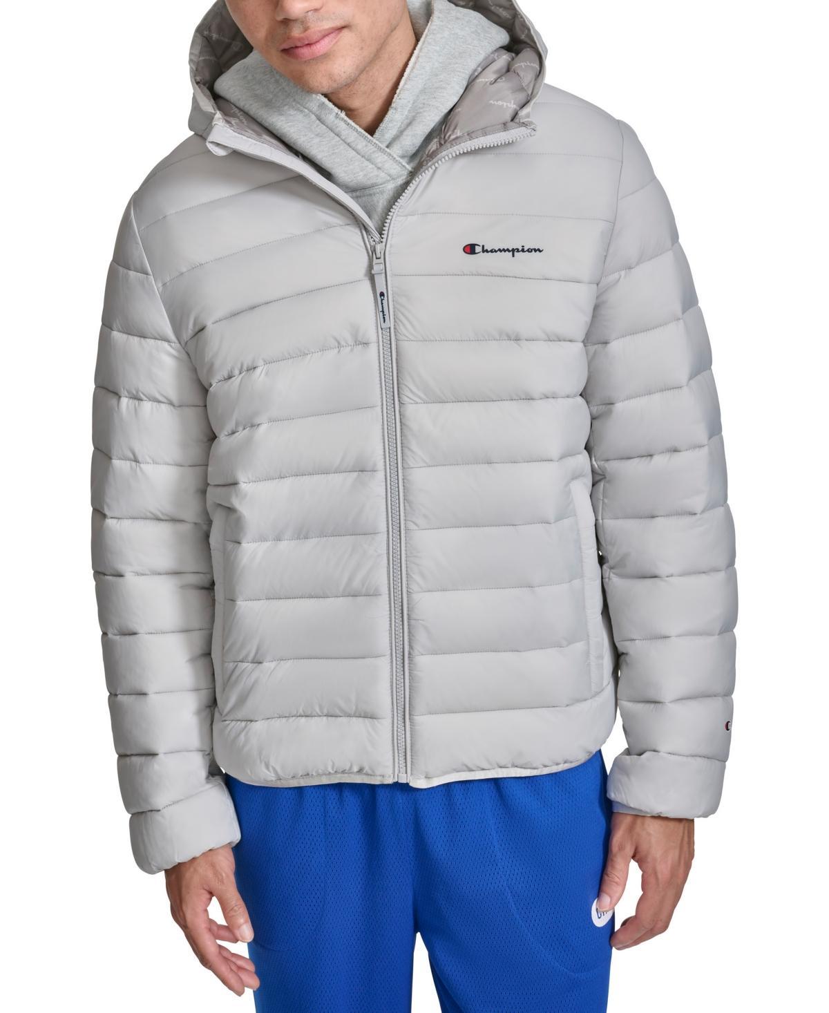 Mens Champion Lightweight Puffer Jacket with Hood Product Image