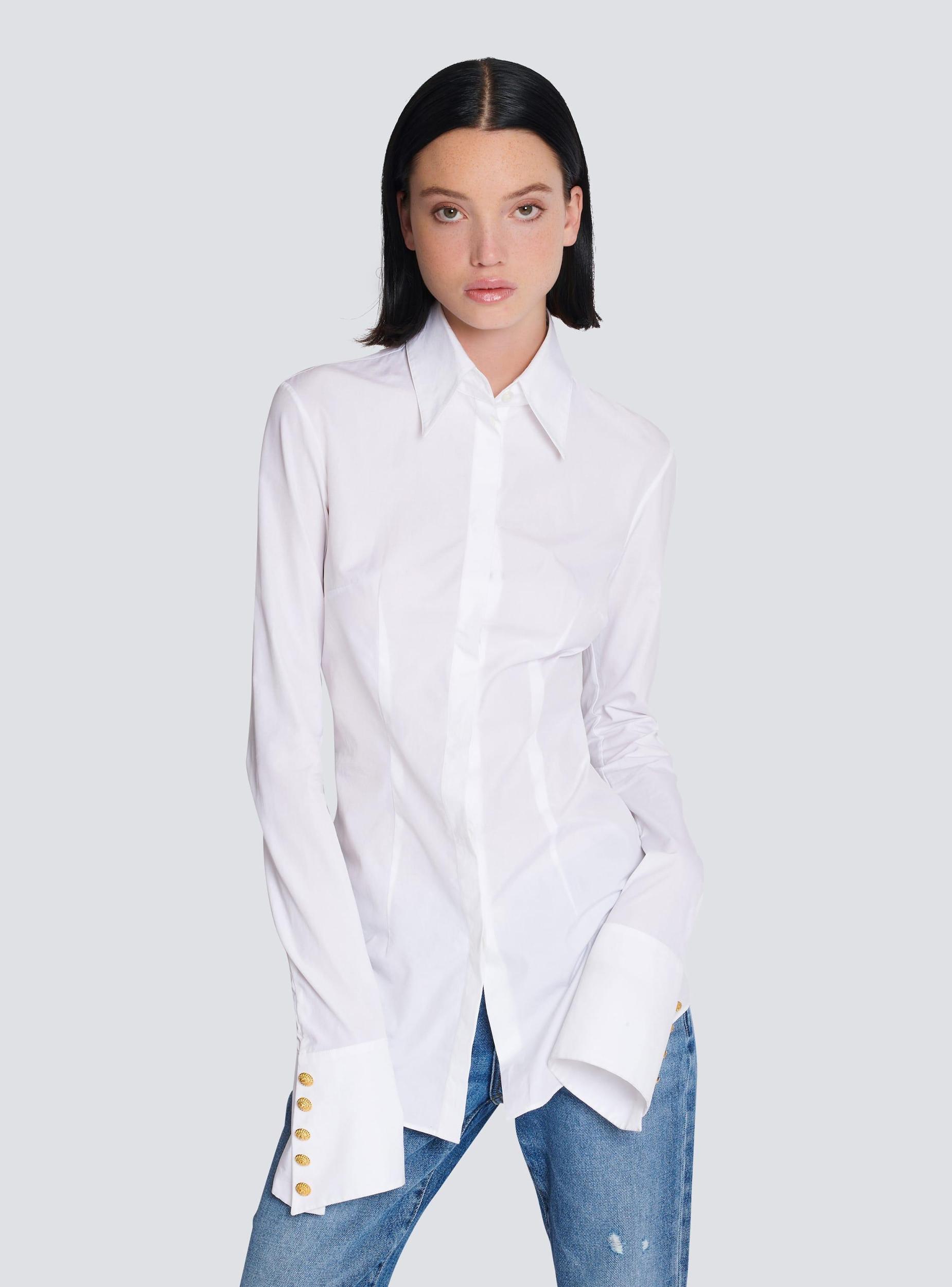 Fitted poplin shirt Product Image
