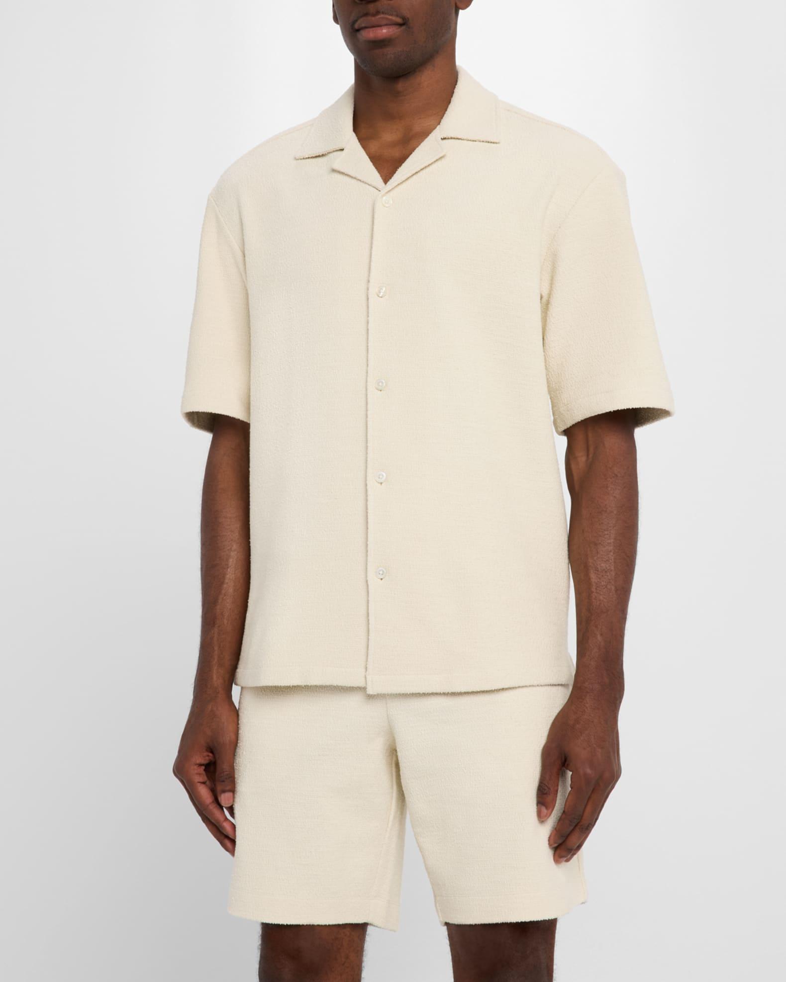 Men's Lars Textured Organic Cotton Camp Shirt Product Image