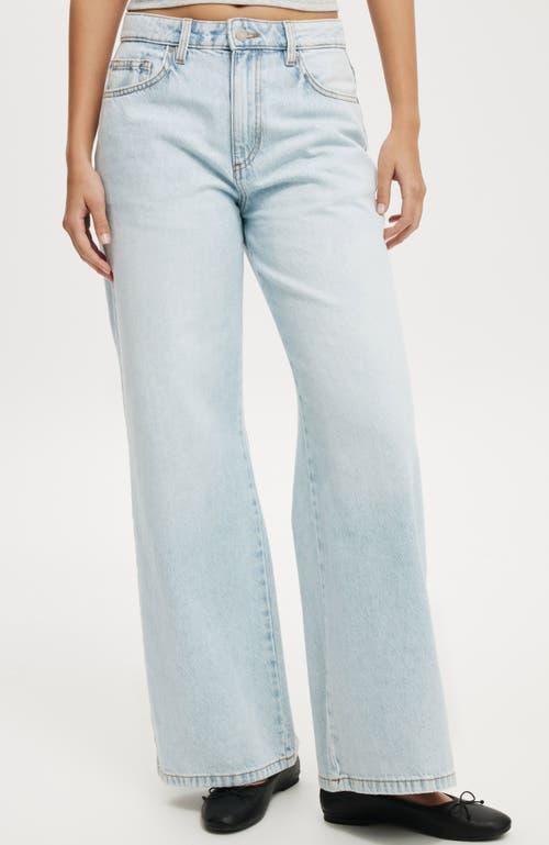 Cotton On Women's Relaxed Wide Jean in Pearl Blue at Nordstrom, Size 14 Product Image