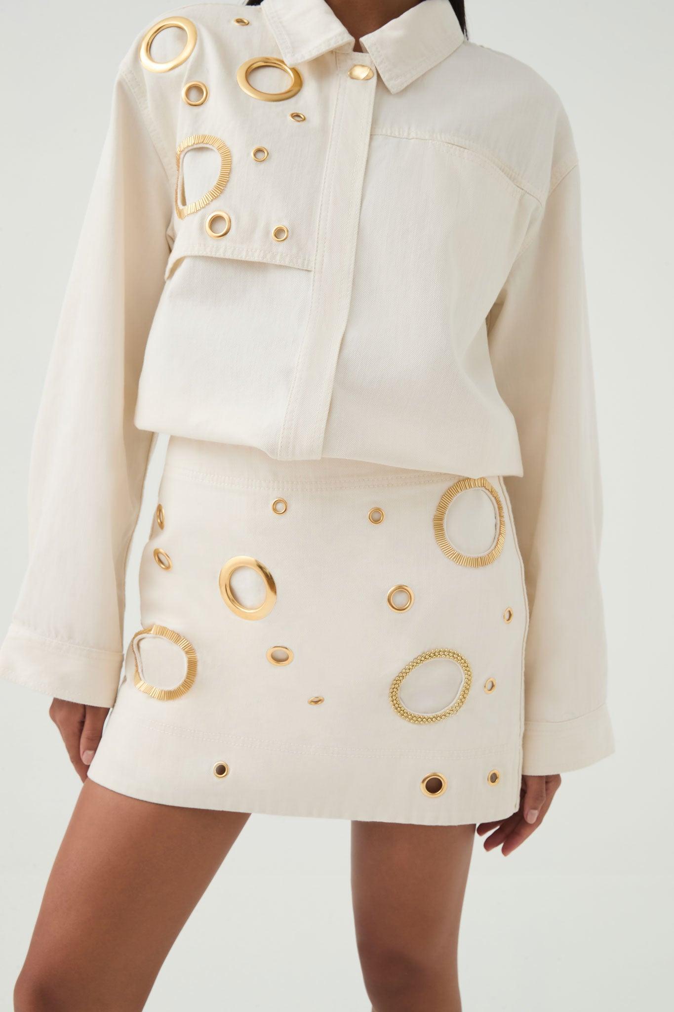 Stella Denim Mini Skirt Product Image