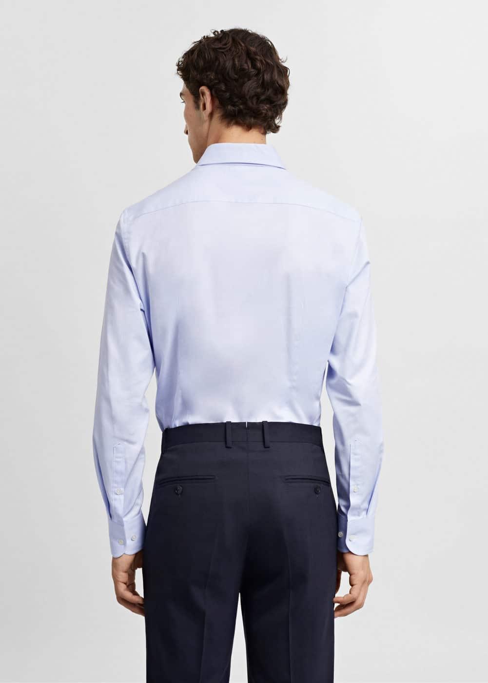 Slim fit structured suit shirt - Men | MANGO USA Product Image