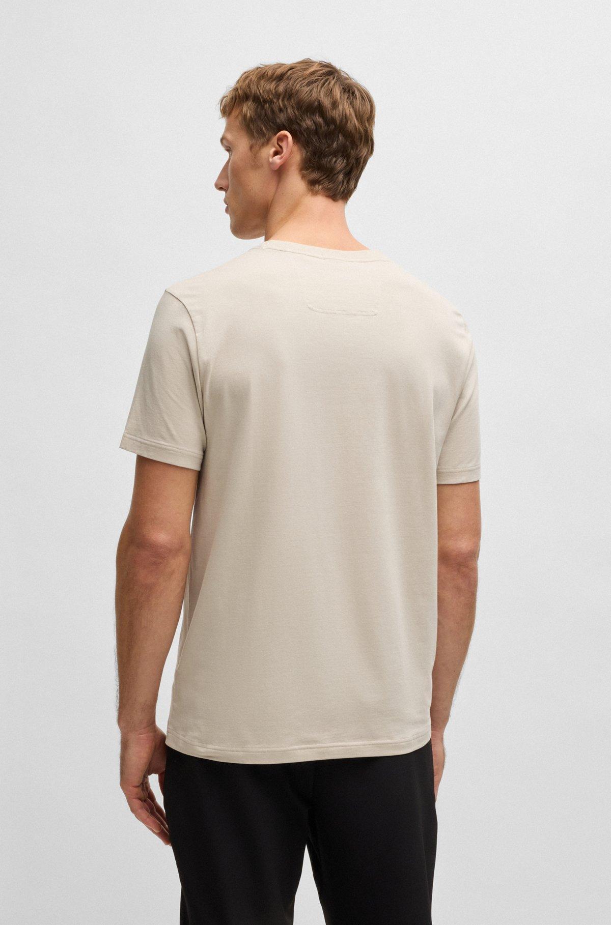 Relaxed-fit T-shirt in stretch fabric with logo artwork Product Image