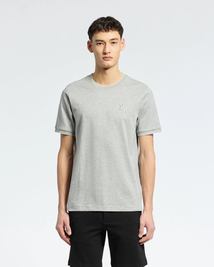 MENS MACKAY JACQUARD FASHION TEE - B6U576F200 Product Image
