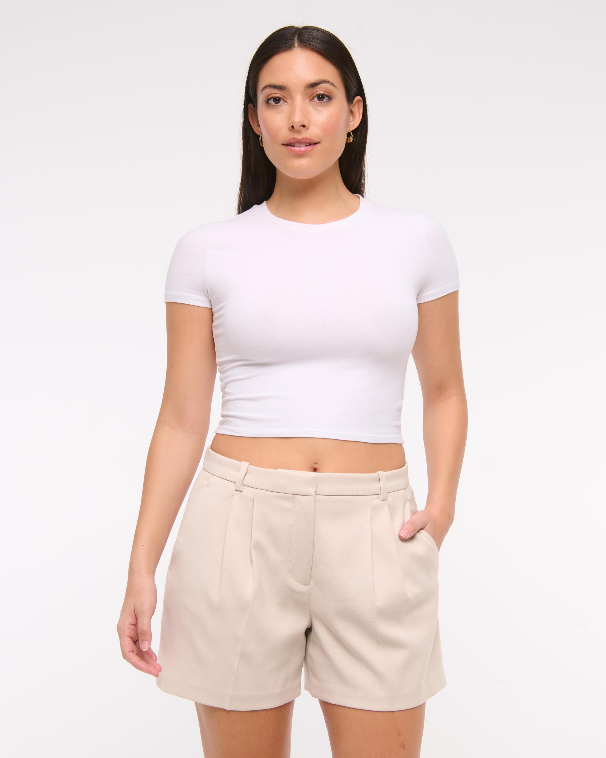 Curve Love A&F Sloane Low Rise Tailored Short Product Image