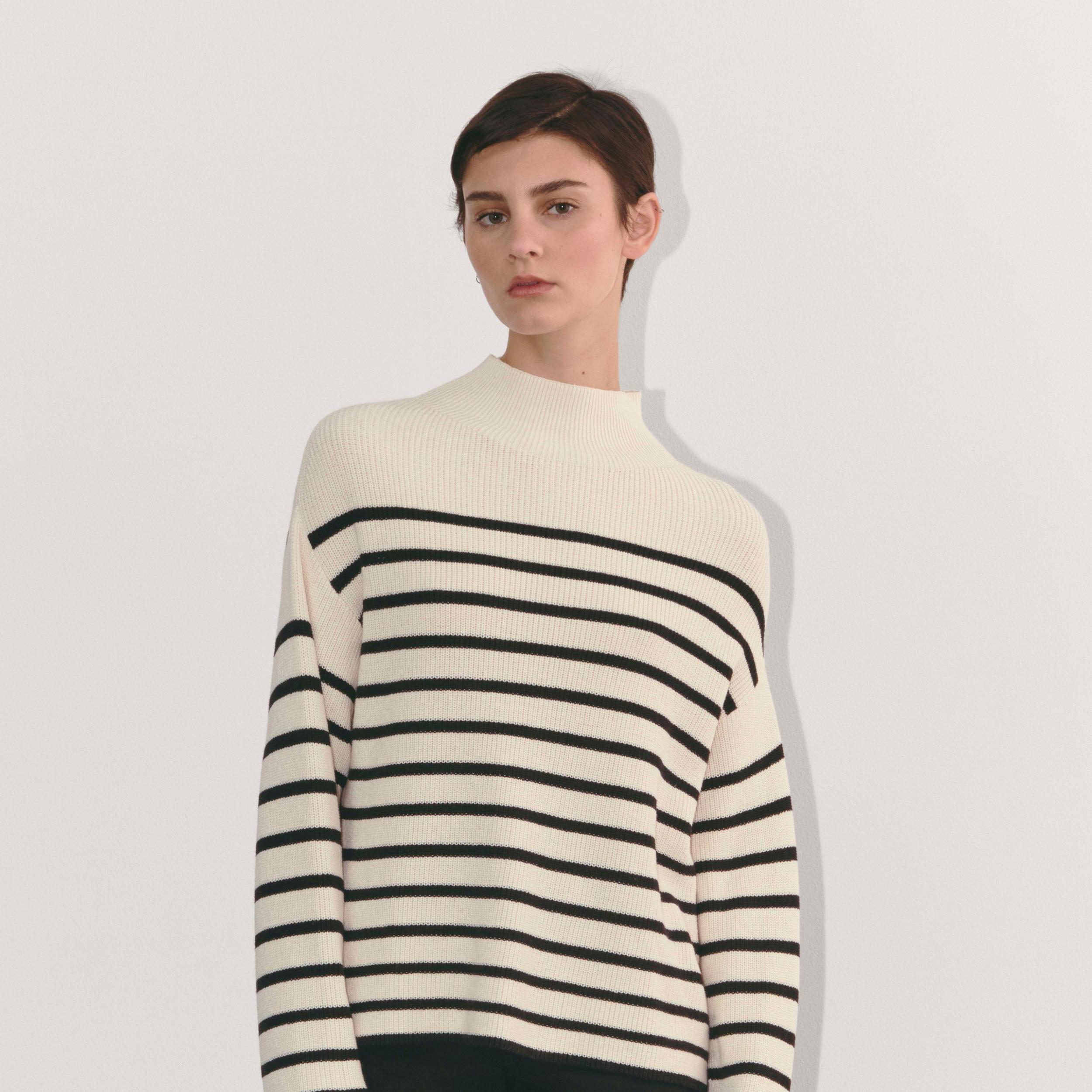 The Slouchy Funnel Neck in Everyday Cotton Product Image
