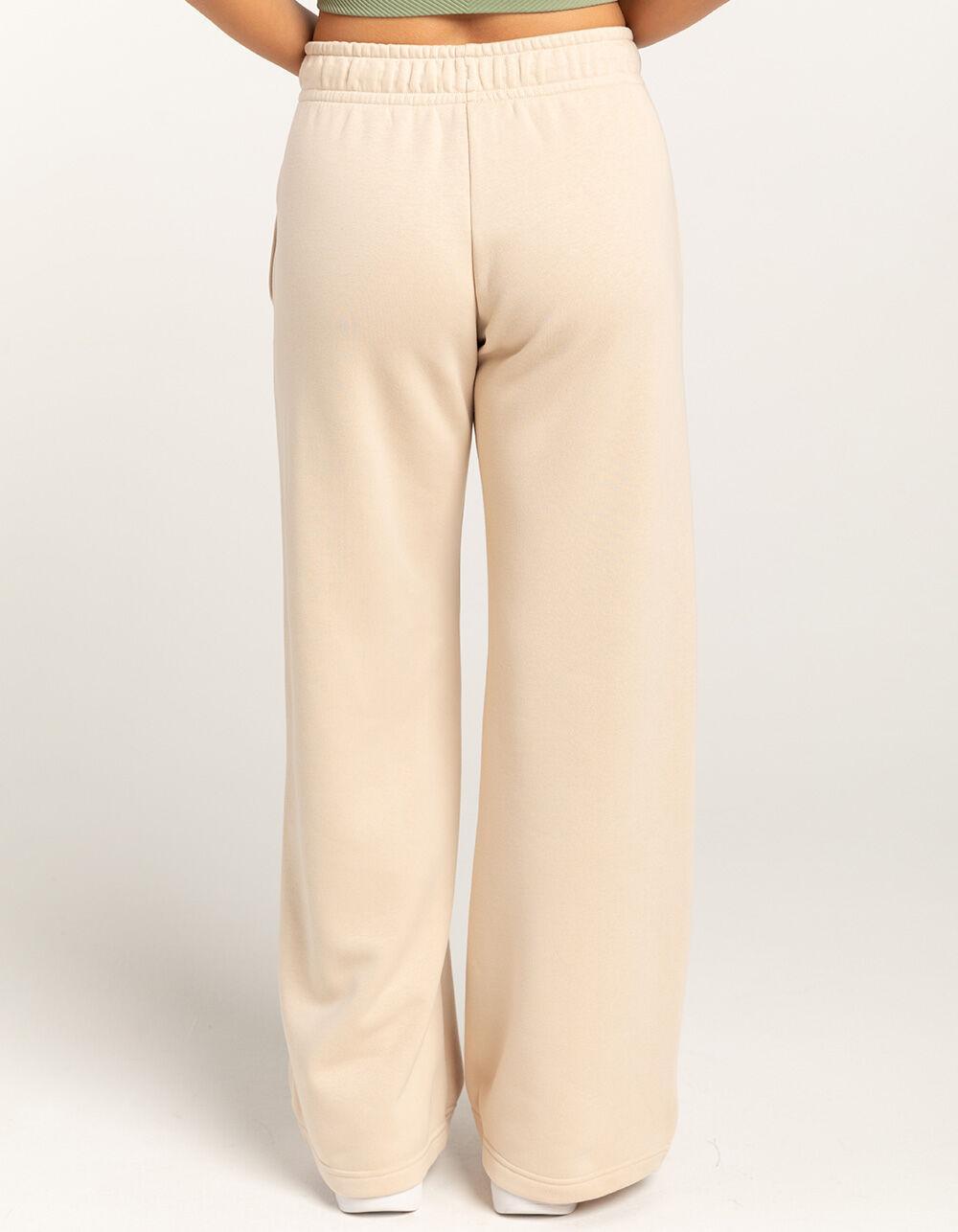 NIKE Sportswear Club Fleece Womens Wide Leg Pants - SAND Product Image