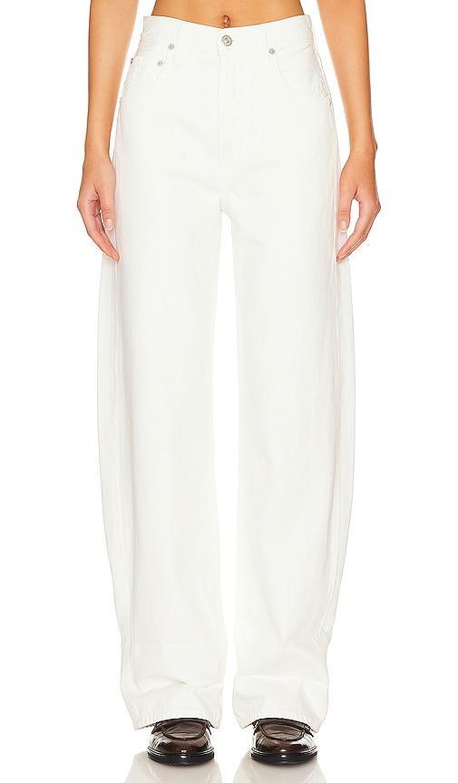 Citizens of Humanity Ayla Baggy Cuffed Crop in White. Size 28, 29, 30, 31, 32, 33, 34. Product Image