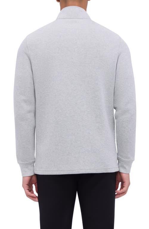 BUGATCHI Quarter Zip Pullover In Cement Product Image