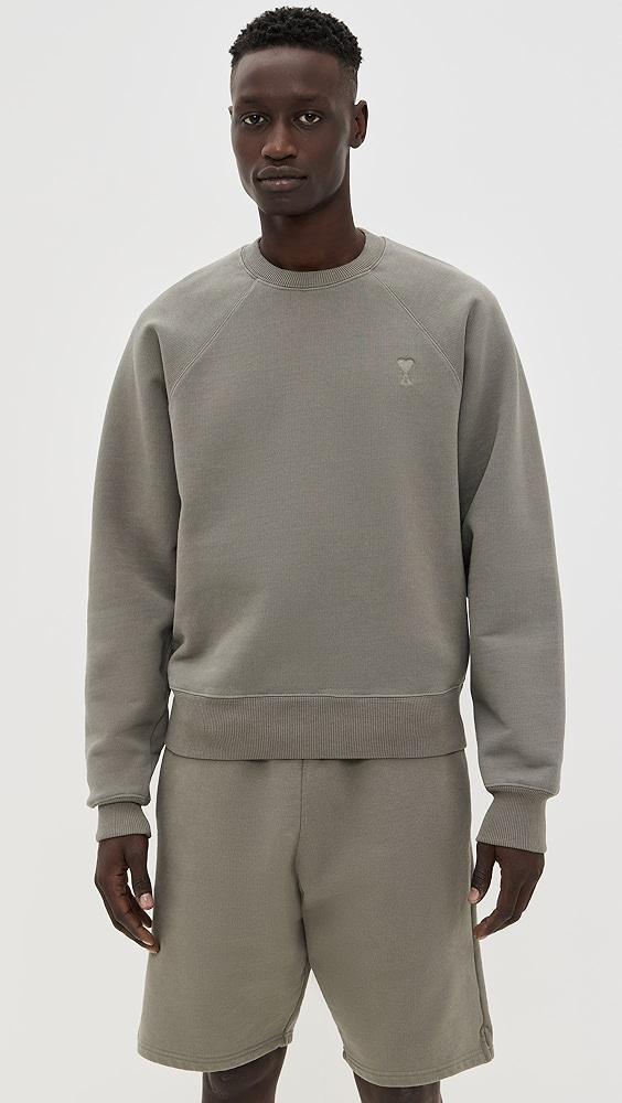 AMI ADC Boxy Fit Tonal Logo Sweatshirt | Shopbop Product Image