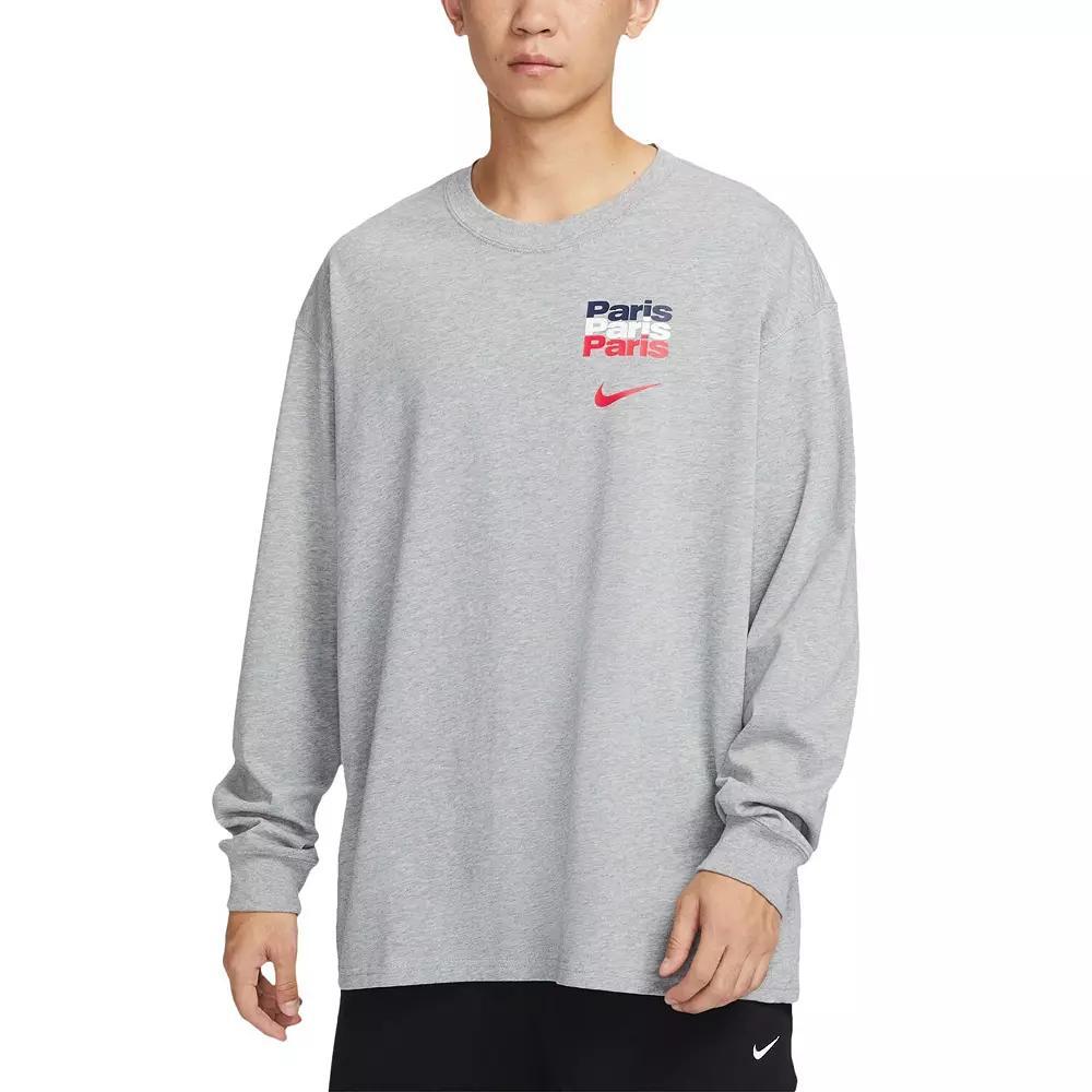 Men's Nike Heather Gray Paris Saint-Germain Legend Long Sleeve T-Shirt, Size: XL, Psg Grey Product Image