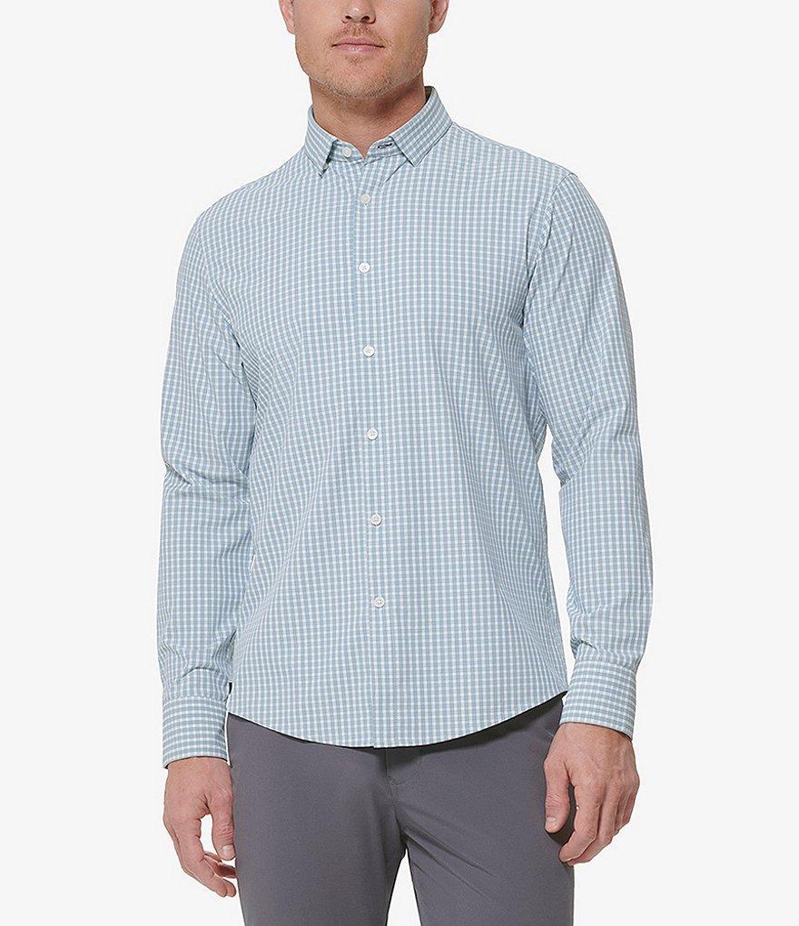 Mizzen+Main Leeward No-Tuck Performance Stretch Check Long Sleeve Woven Shirt Product Image