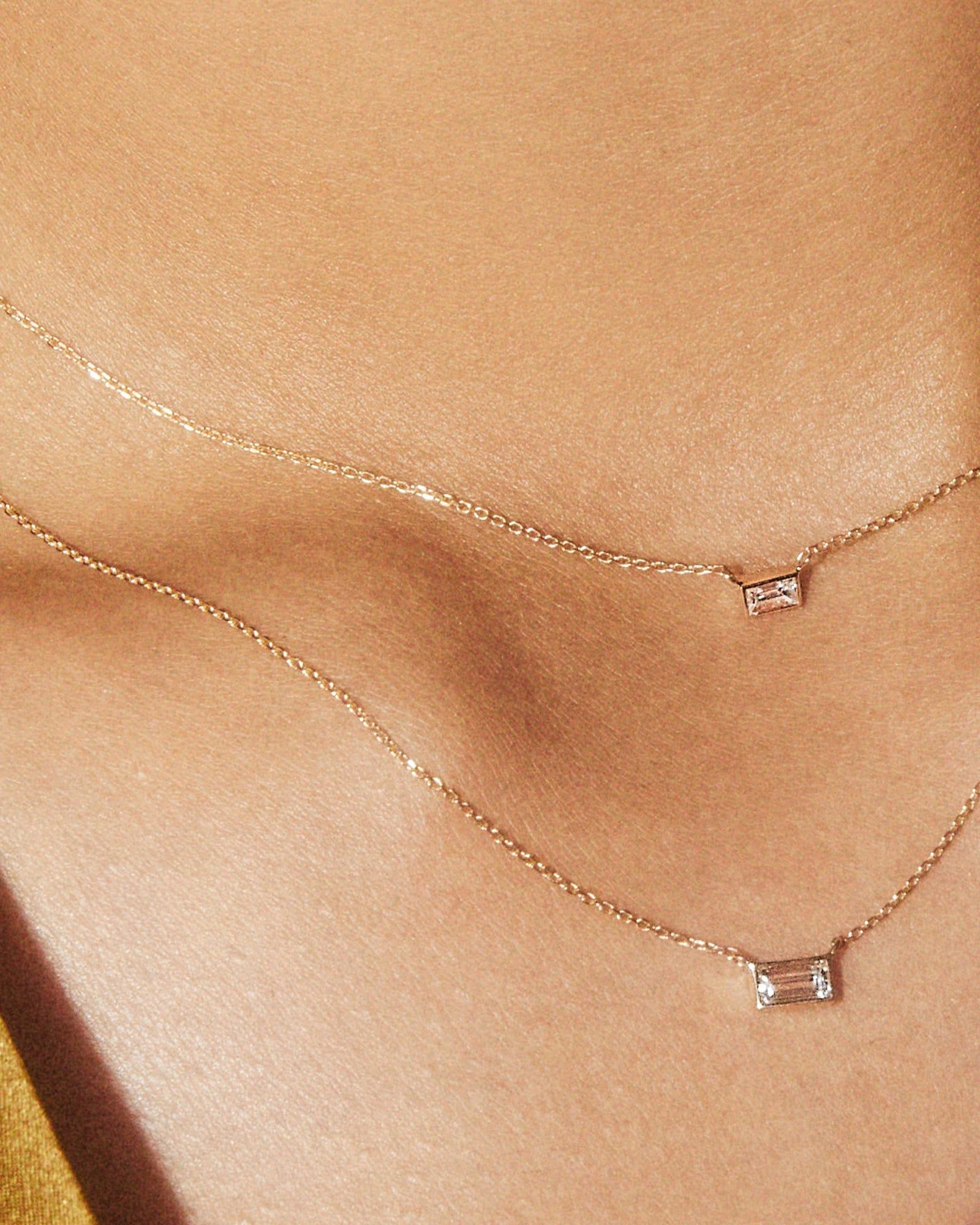 Isabella 14k White Gold Pendant Necklace in White Diamond Product Image