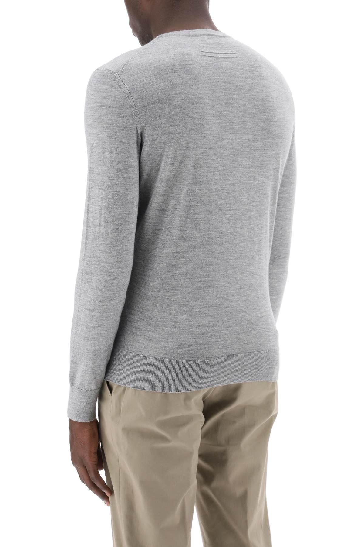ZEGNA Cashseta Crew-neck Sweater In Grey Product Image