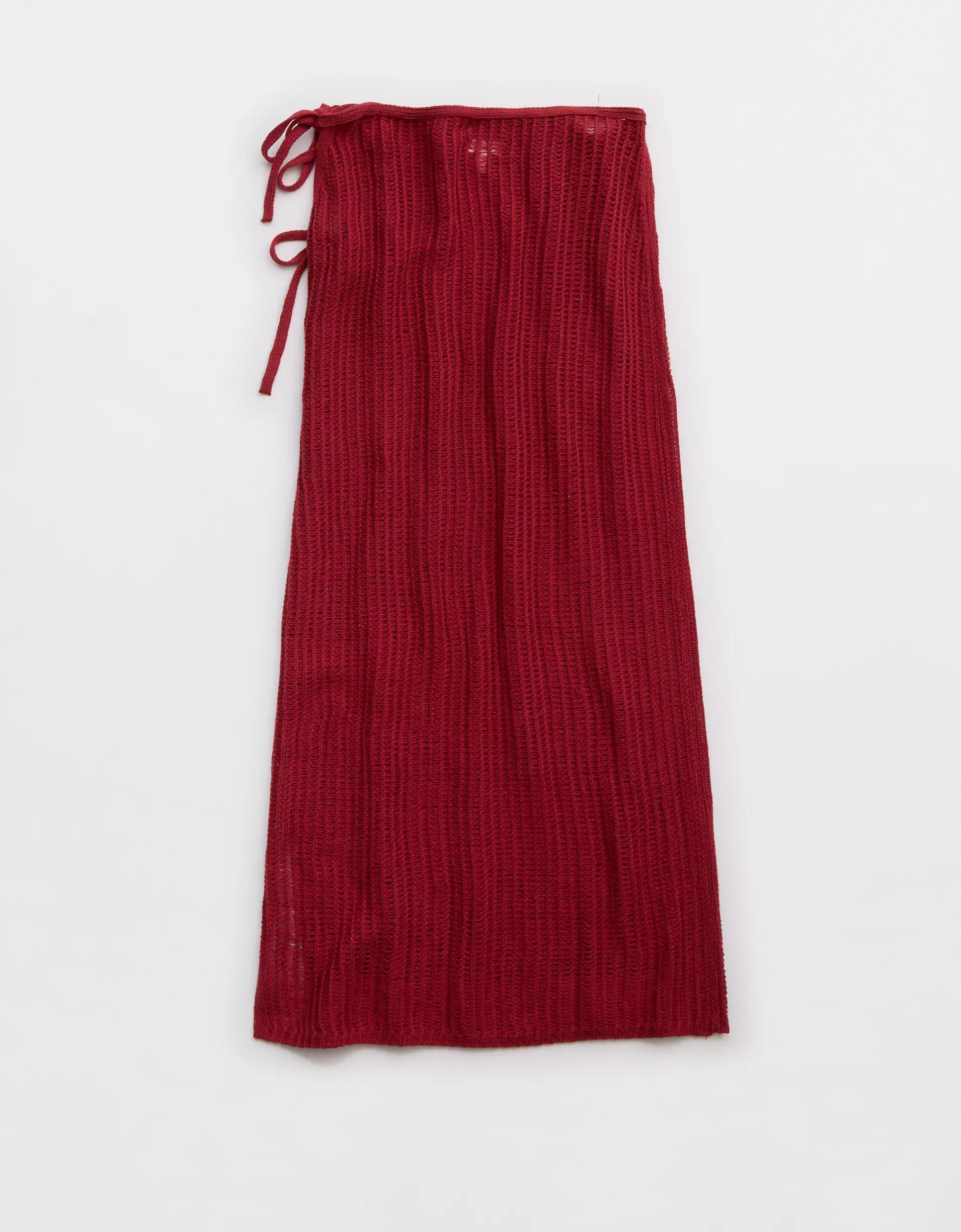Aerie Crochet Wrap Sarong Product Image