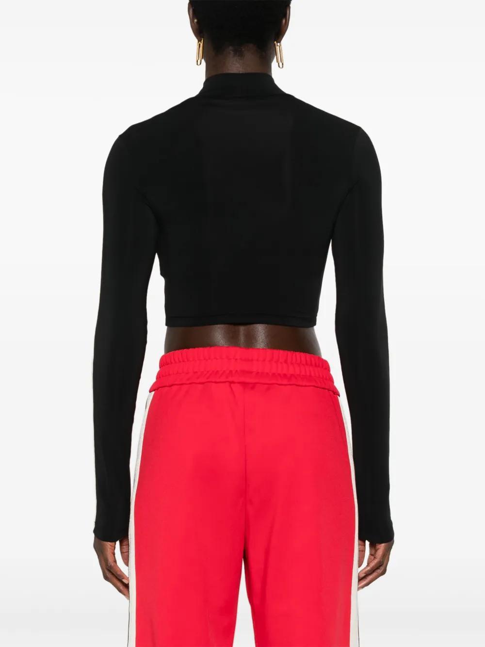 embroidered-logo cropped top  Product Image