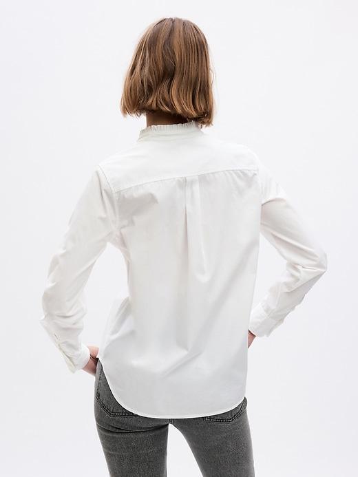 Organic Cotton Jewel Pintuck Shirt Product Image