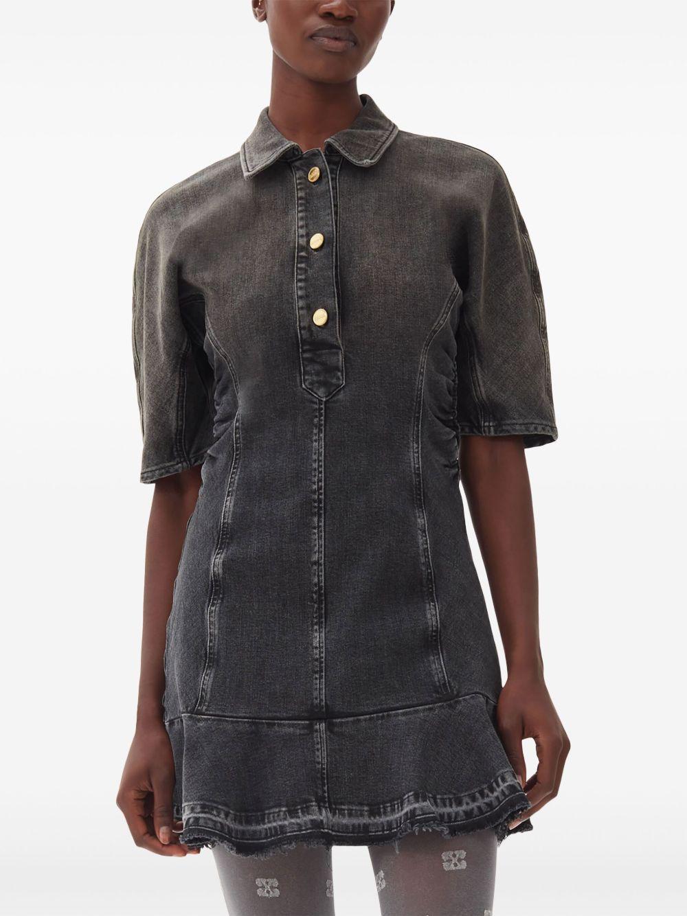 tint-edge denim mini dress Product Image