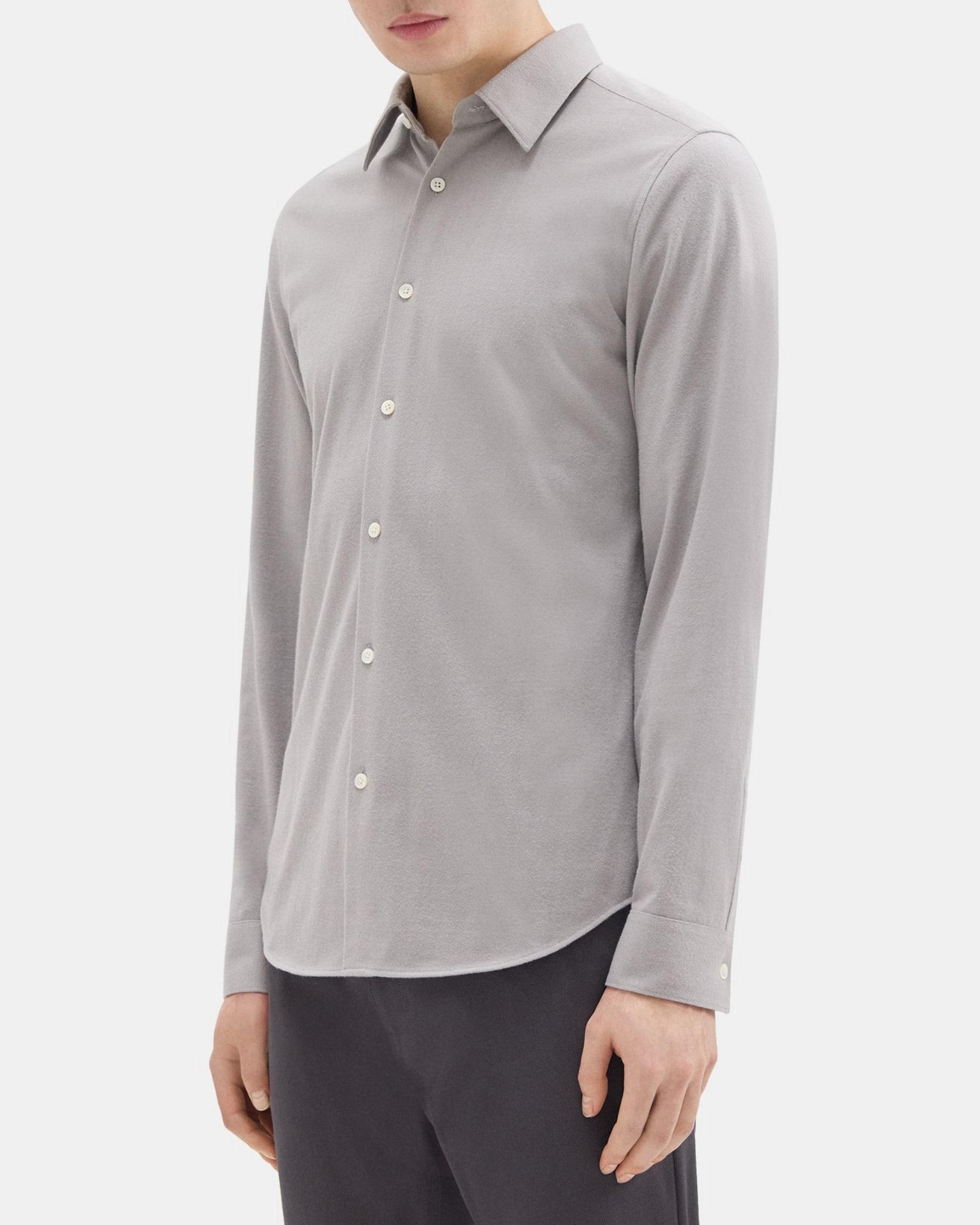 Standard-Fit Shirt in Cotton Flannel Product Image