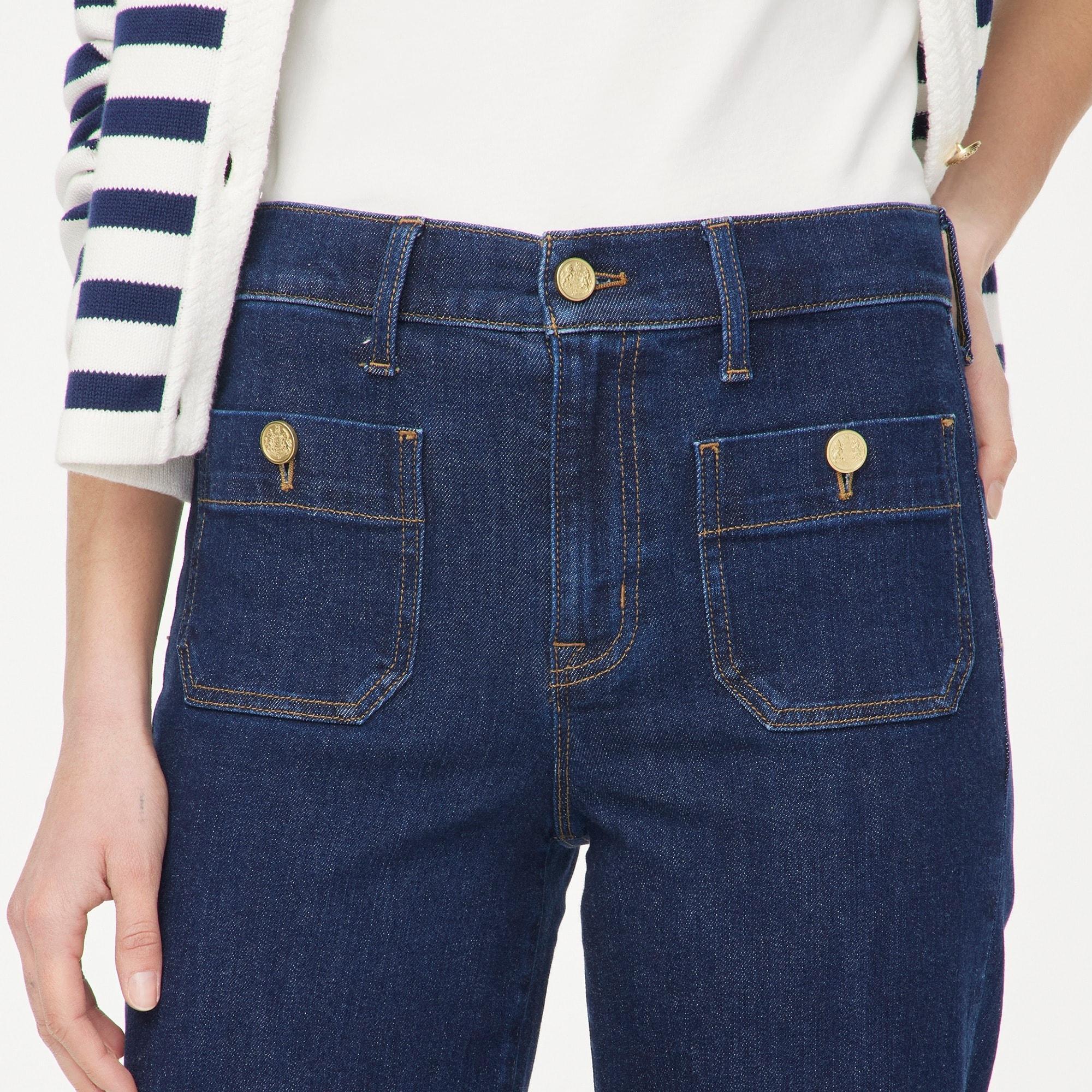 Slim wide-leg sailor jean in all-day stretch Product Image