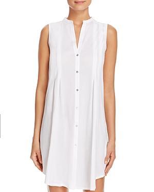 Hanro Cotton Deluxe Button Front Tank Gown Product Image