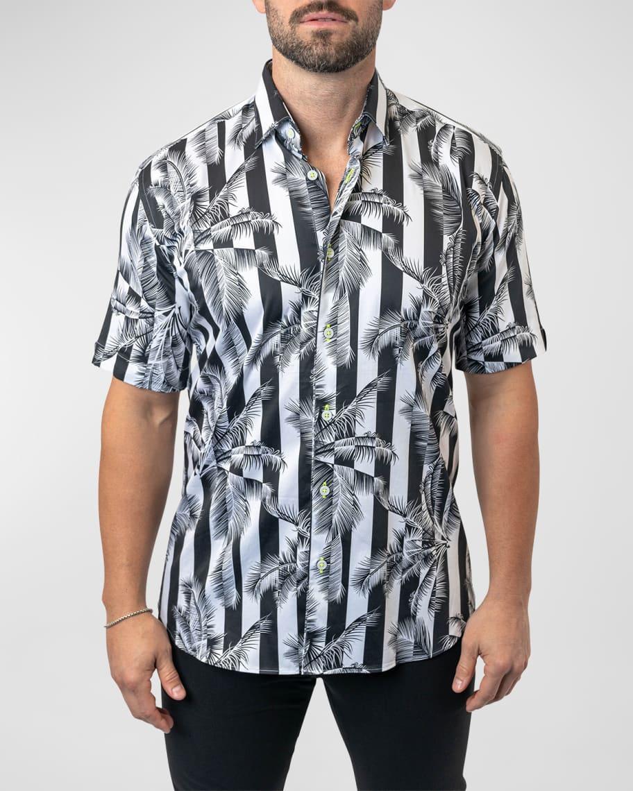 Mens Galileo Palm Bars Sport Shirt Product Image