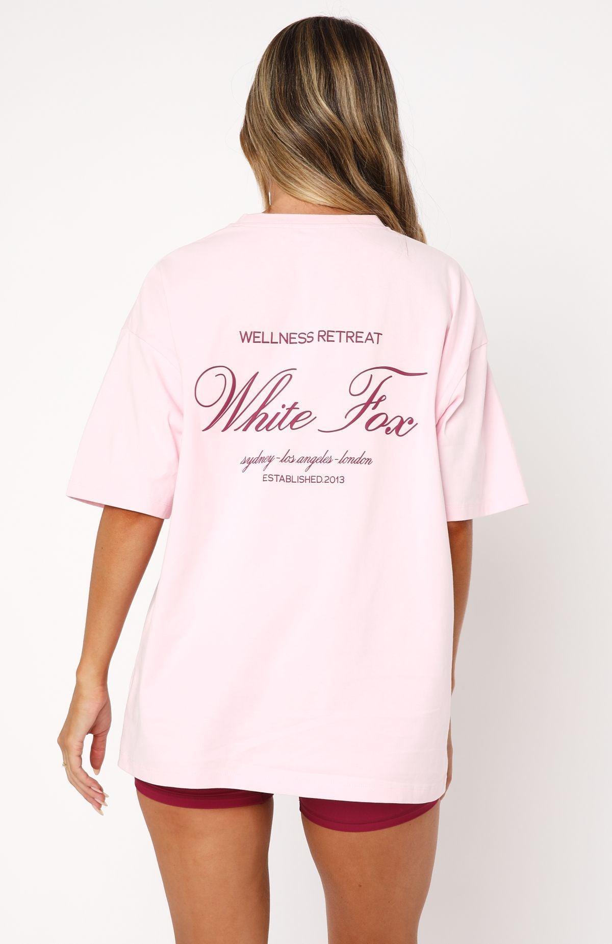 Health & Wellness Oversized Tee Pink Product Image