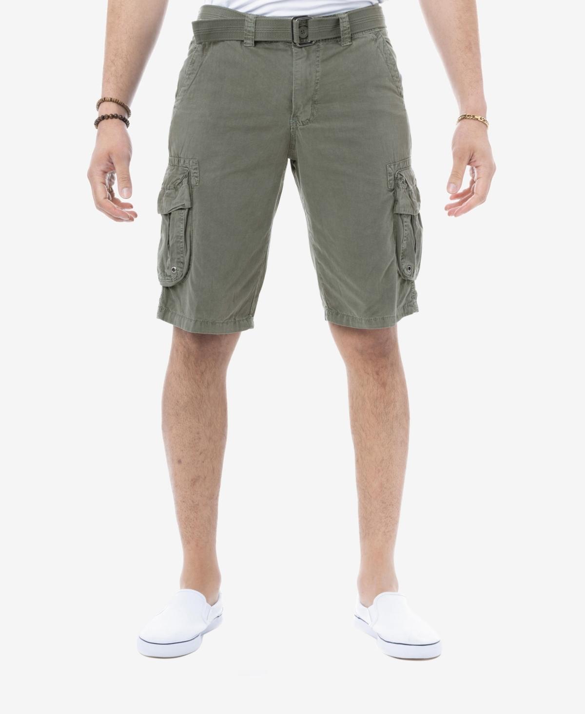 Men's RAW X by Xray Regular-Fit Belted Cargo Shorts, Size: 30, Green Product Image