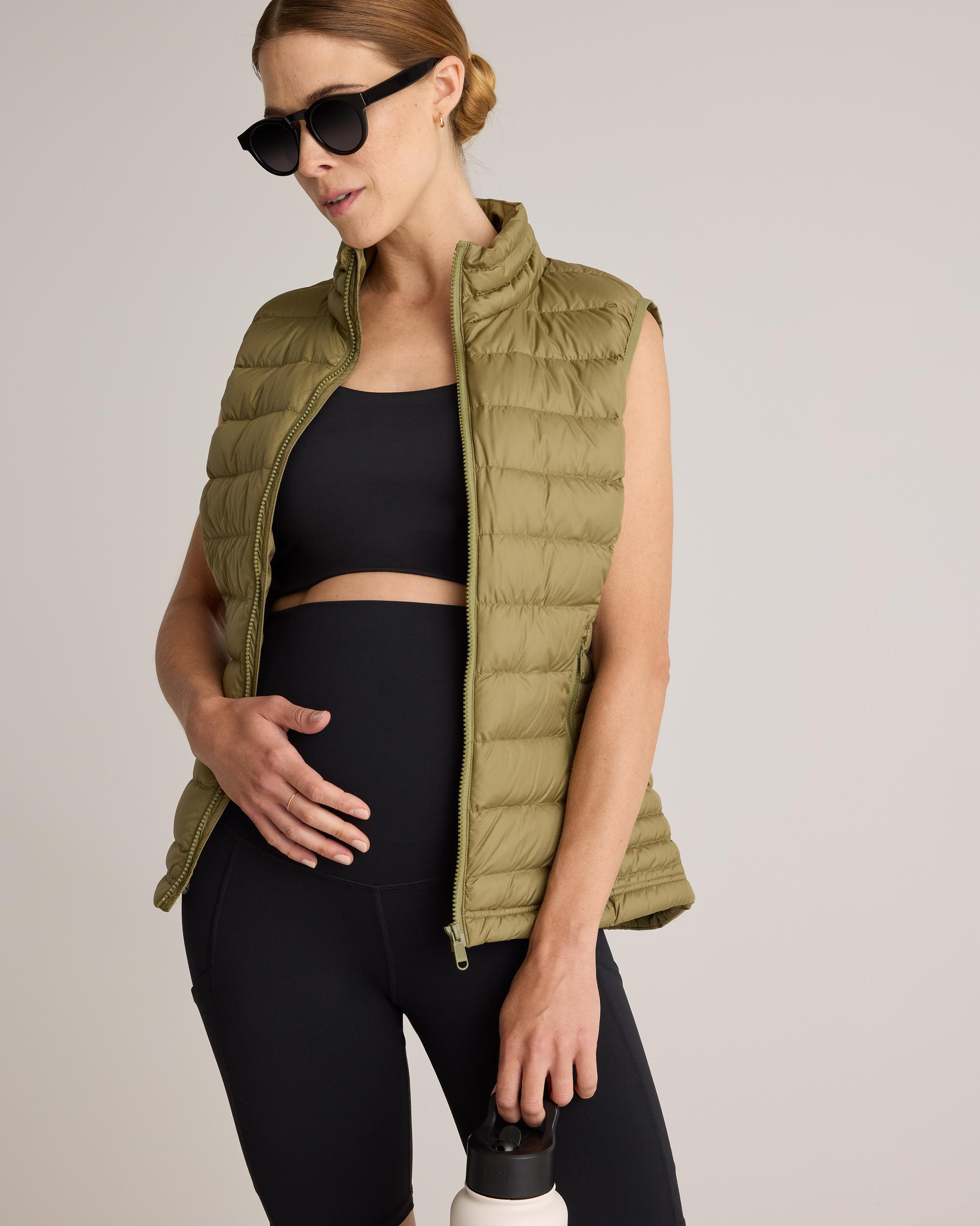 Quince | Women's Ultra-Form Maternity Pocket Bike Short 9" Size XS, Nylon/Spandex Product Image