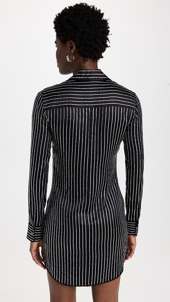 Alexander Wang Slim Shirt Dress with Crystal Hotfix | Shopbop Product Image