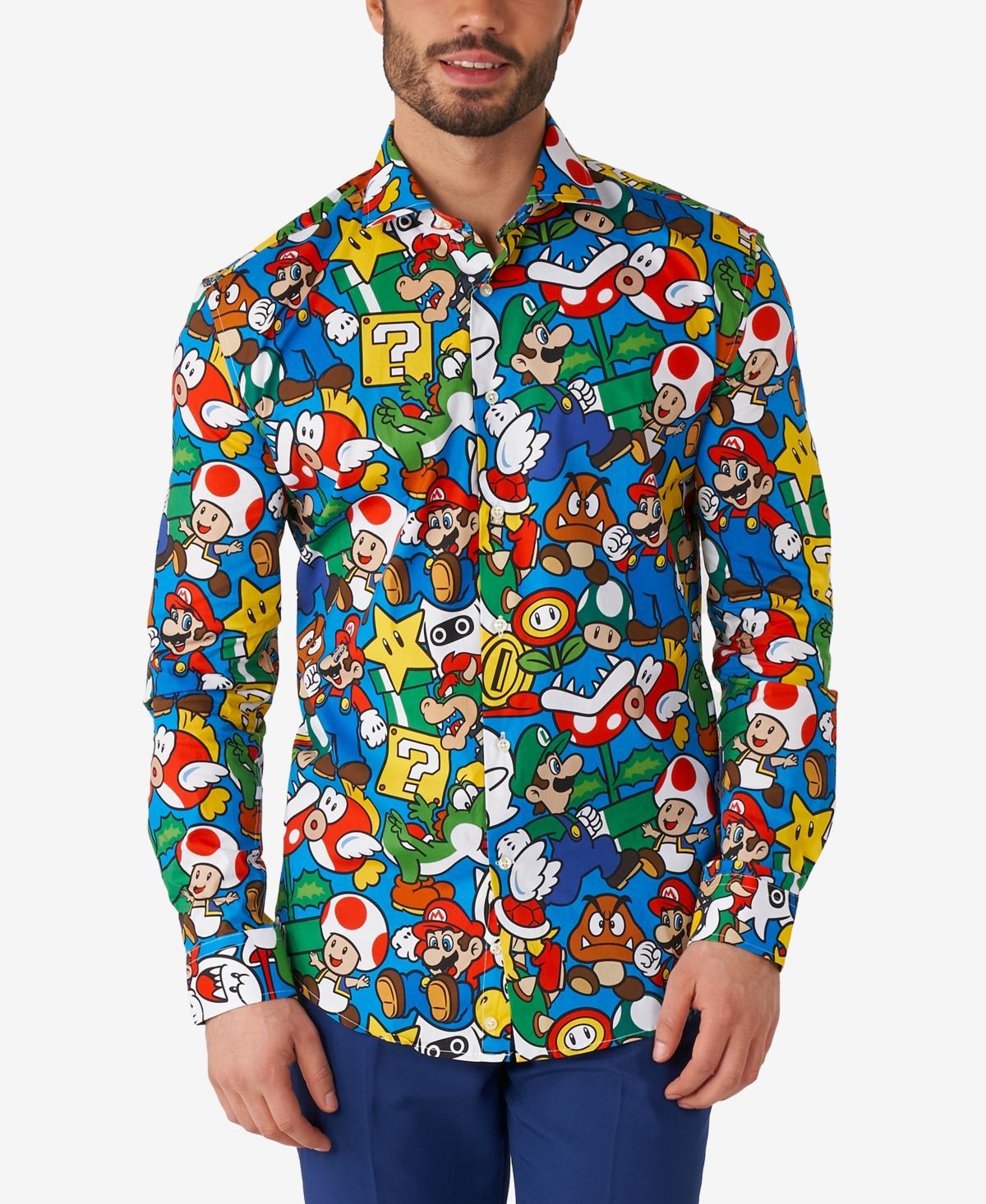 Men's OppoSuits Super Mario Modern-Fit Dress Shirt, Size: Medium Product Image