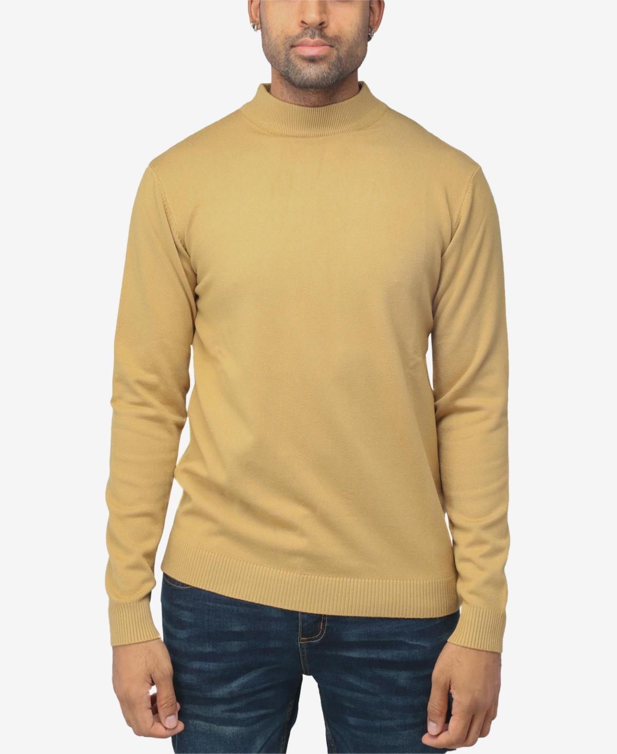 Men's Xray Regular-Fit Mockneck Sweater, Size: 3XL, Brown Product Image