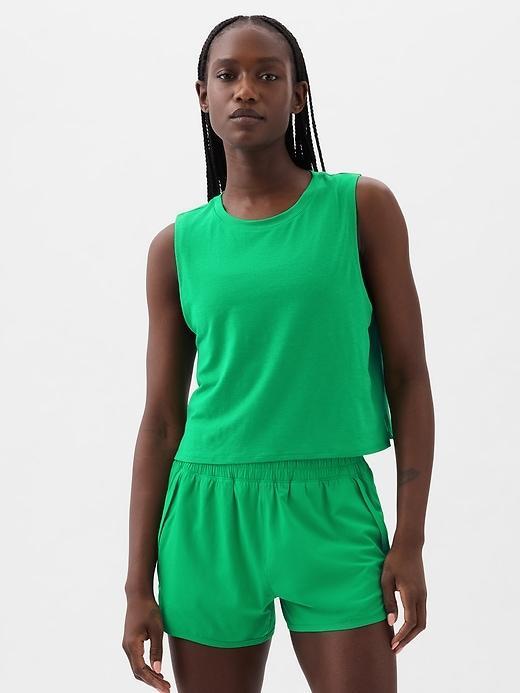 GapFit Breathe Cropped Muscle T-Shirt Product Image