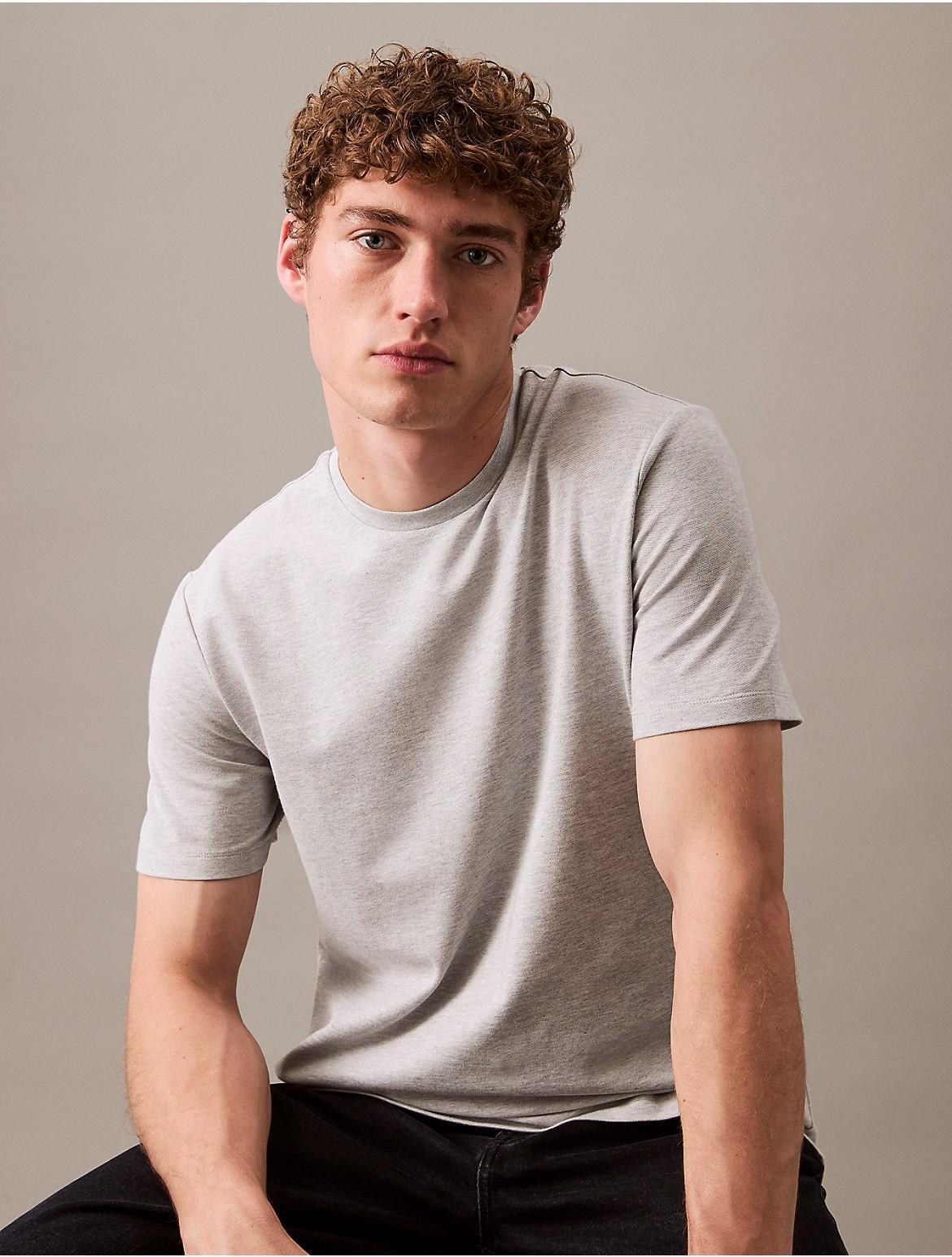 Calvin Klein Men's Tech Pique T-Shirt - Black - M Product Image
