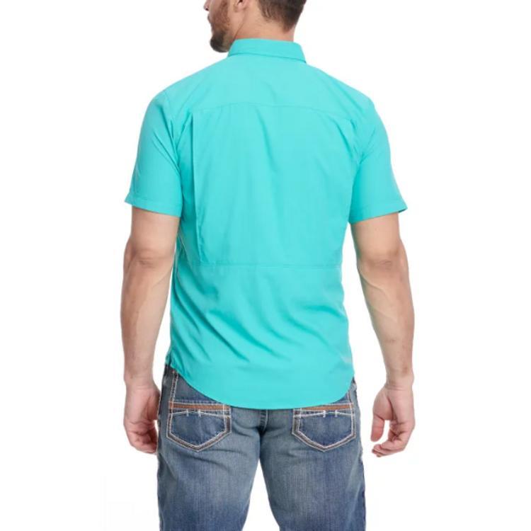Ariat® Men's S/S Turquoise VentTEK Button Shirt Product Image