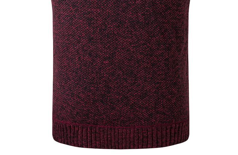 Stand Collar Plain Zip Sweater Vest Product Image