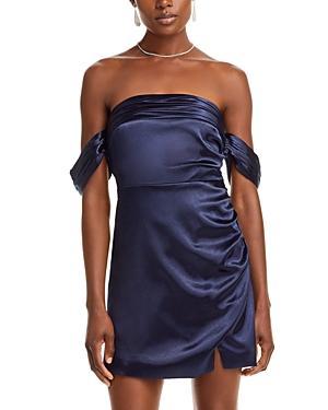 Womens Paz Strapless Satin Minidress Product Image