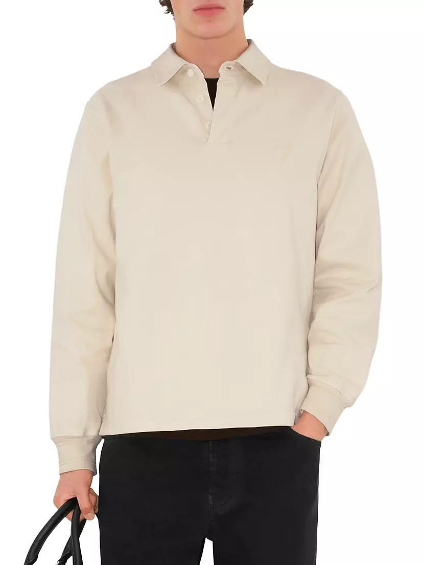 Oversized Cotton Polo Shirt Product Image