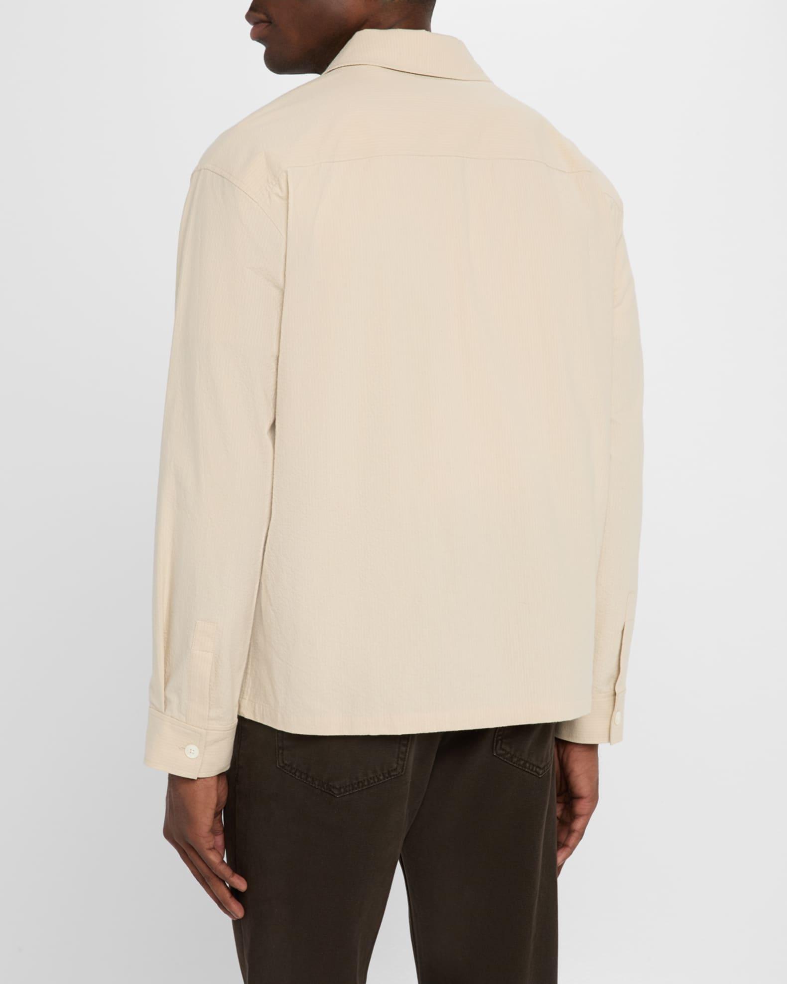 Men's Seersucker Button-Down Shirt Product Image
