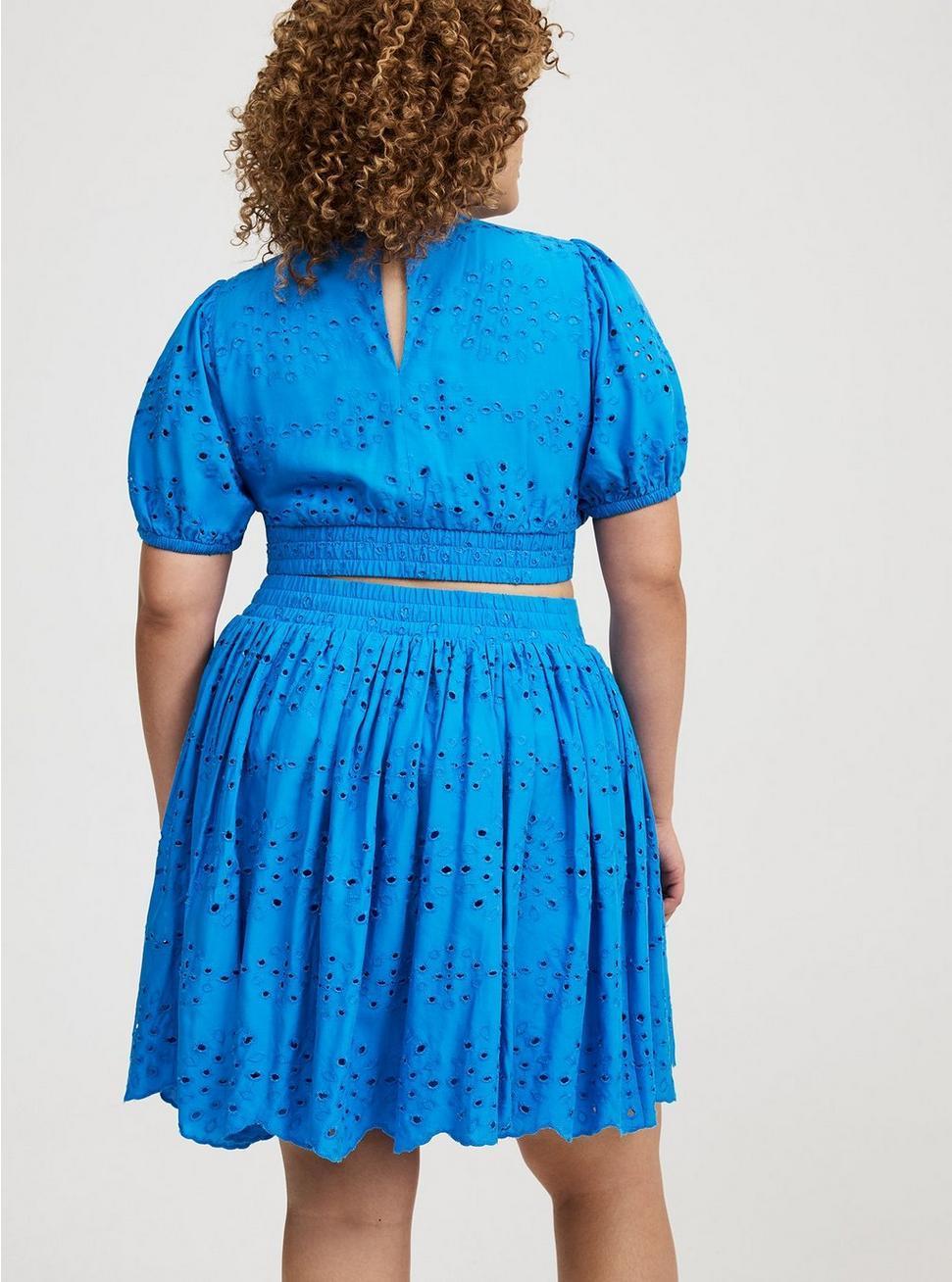 Surplice Scallop Mini Skirt Set Product Image