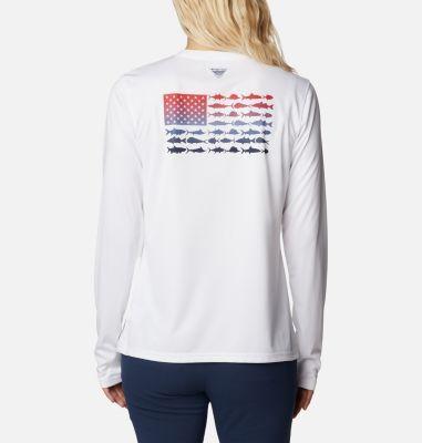 Columbia Womens Bahama Graphic Print Crew Neck Long Sleeve Shirt Product Image